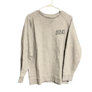 American-vintage Men's Grey and Black Sweatshirt